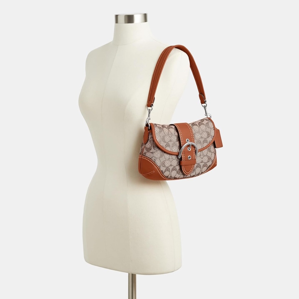 Coach Crystal Signature Jacquard Soho Shoulder Bag